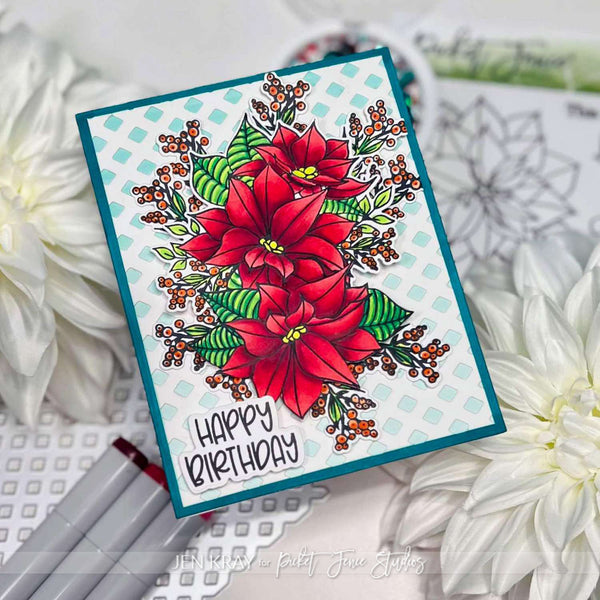 Peaceful Christmas Flowers Coordinating Die