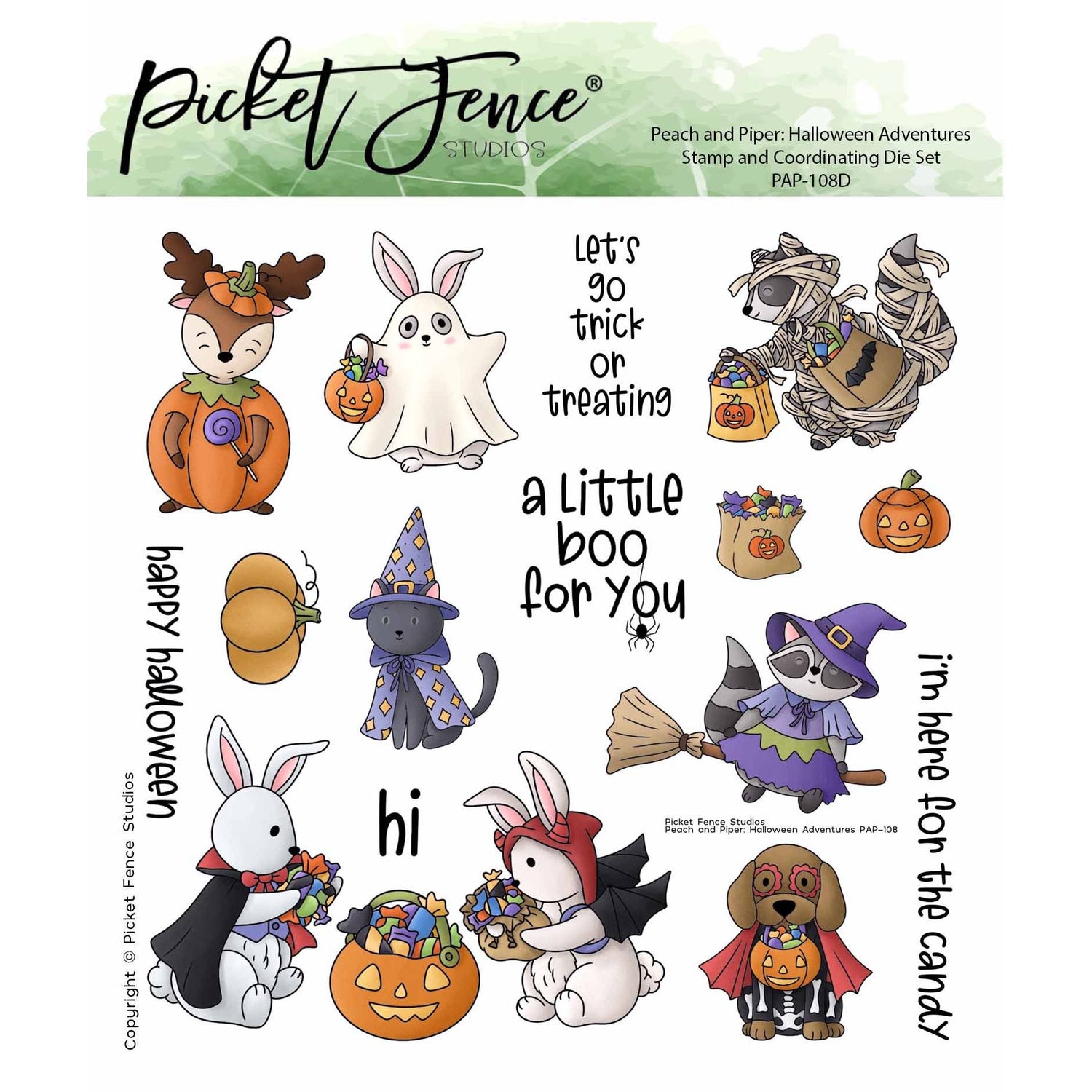 Colored Image Sheet - Peach and Piper: Halloween Adventures