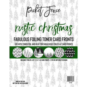 Fabulous Foiling Toner Card Fronts - Rustic Christmas