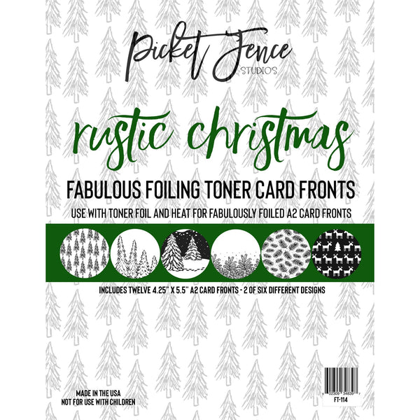 Fabulous Foiling Toner Card Fronts - Rustic Christmas