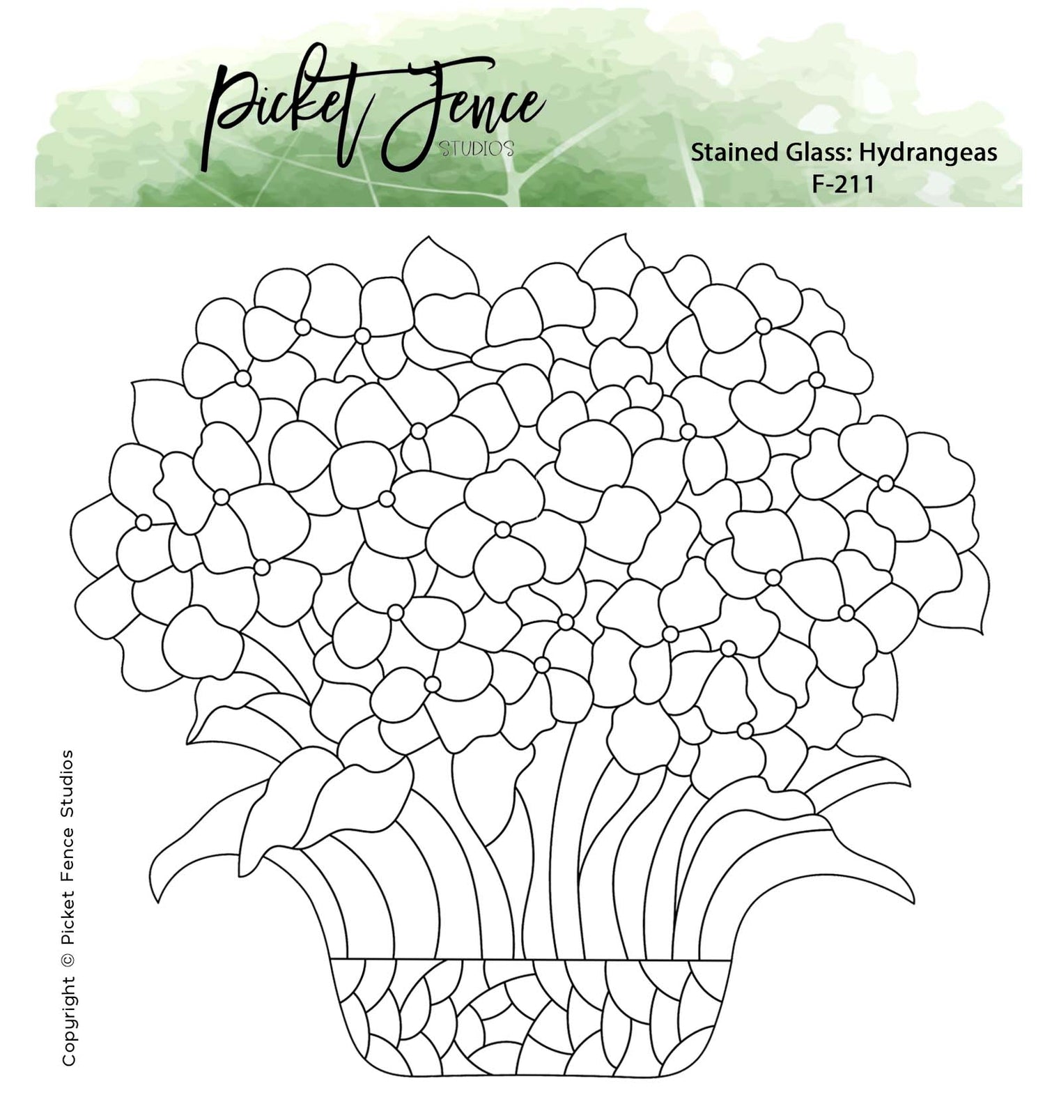 Stained Glass: Hydrangeas