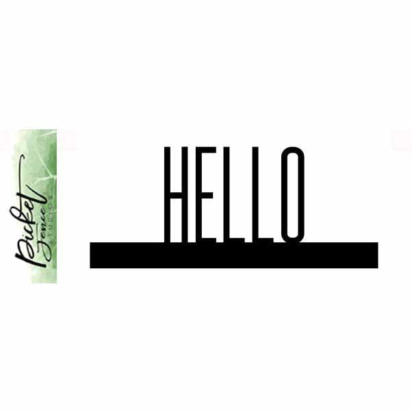 Taller Hello Word Topper Die