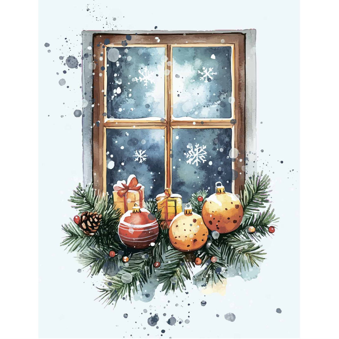 Fabulously Glossy A2 Card Fronts - Vintage Watercolor Windows