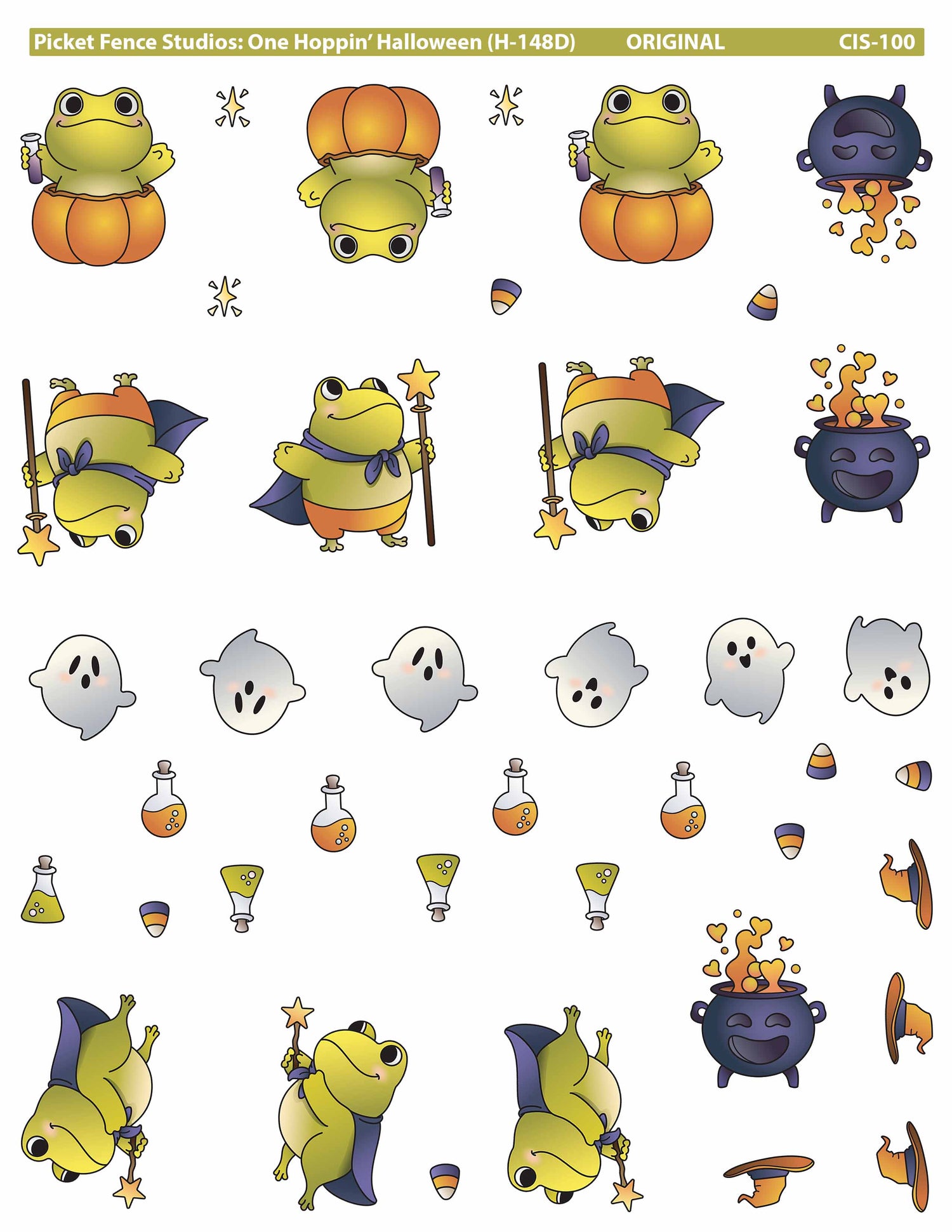 Colored Image Sheet - One Hoppin’ Halloween (Original Orientation)