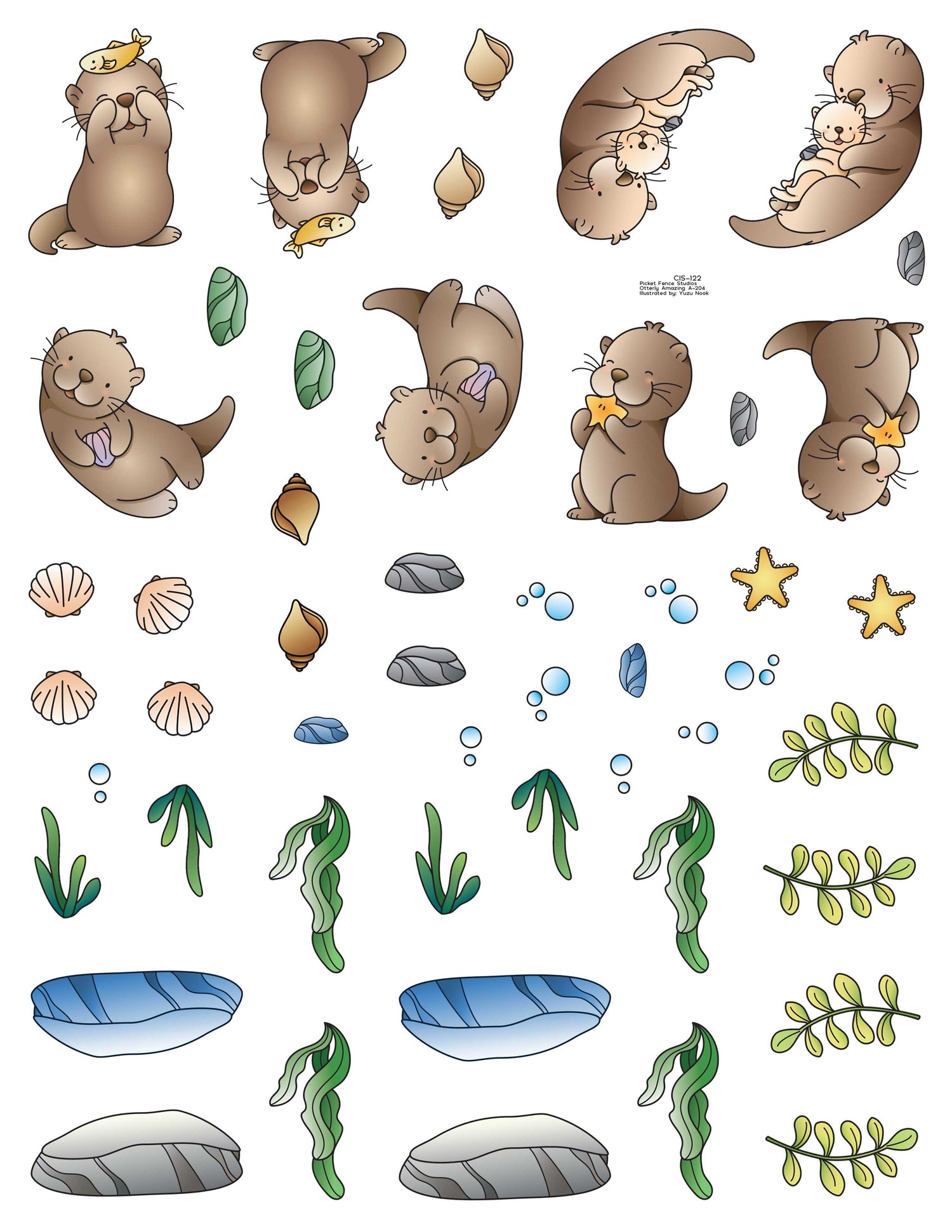 Colored Image Sheet: Otterly Amazing