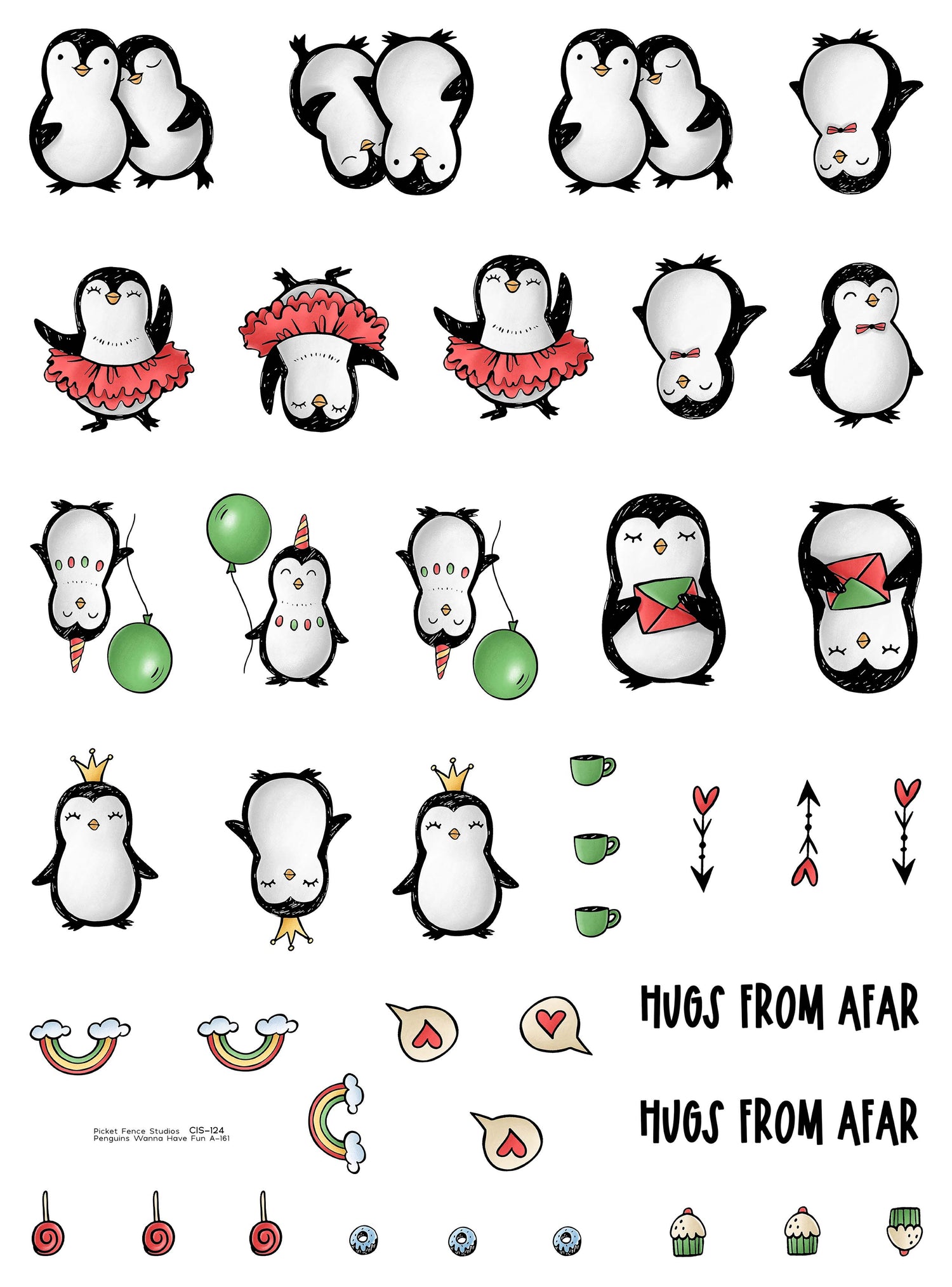 Colored Image Sheet: Penguins Wanna Have Fun