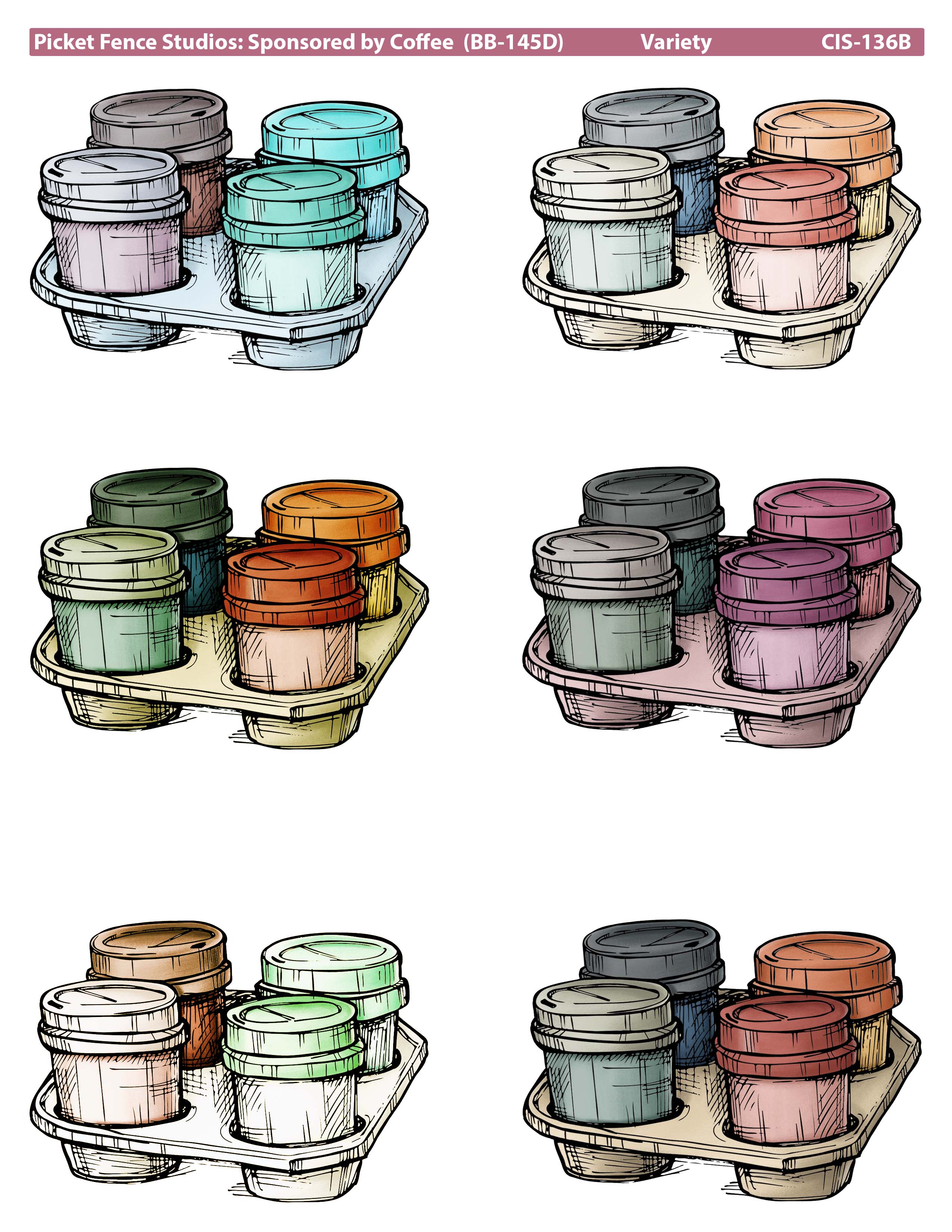 Sponsored by Coffee Colored Image Sheet B – Picket Fence Studios