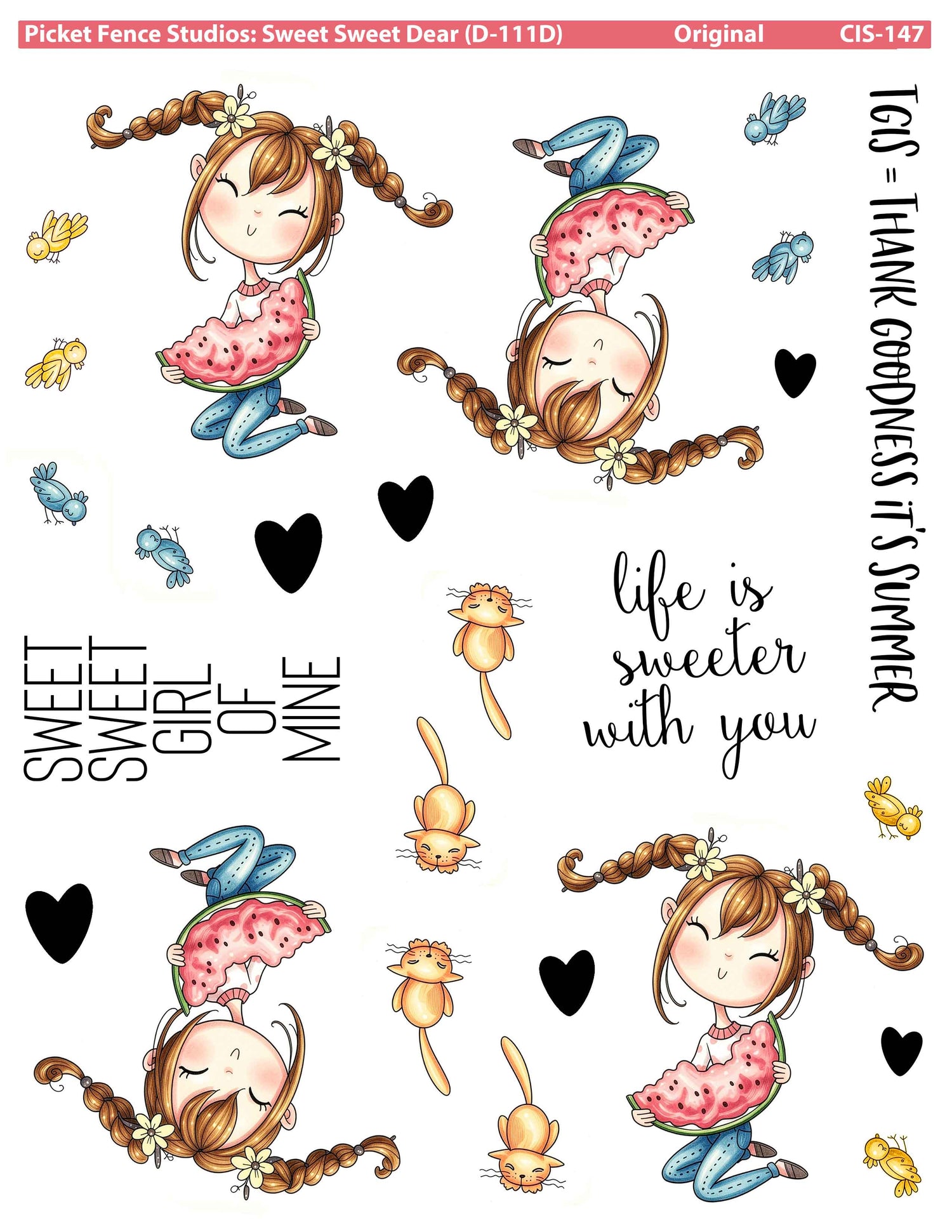 Colored Image Sheet - Sweet Sweet Dear (Original Orientation)
