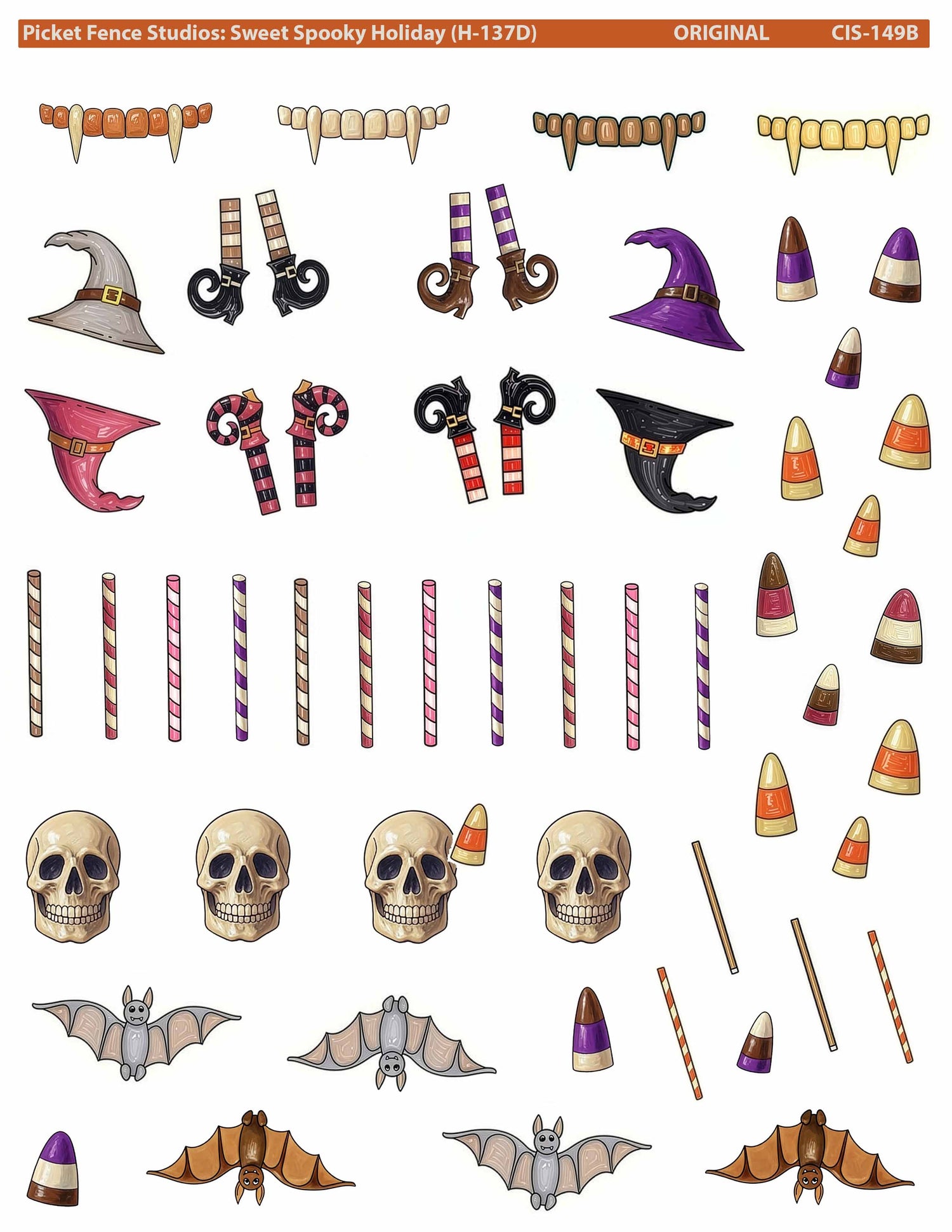 Colored Image Sheet - Sweet Spooky Holidays Accessories (Kelly Taylor)