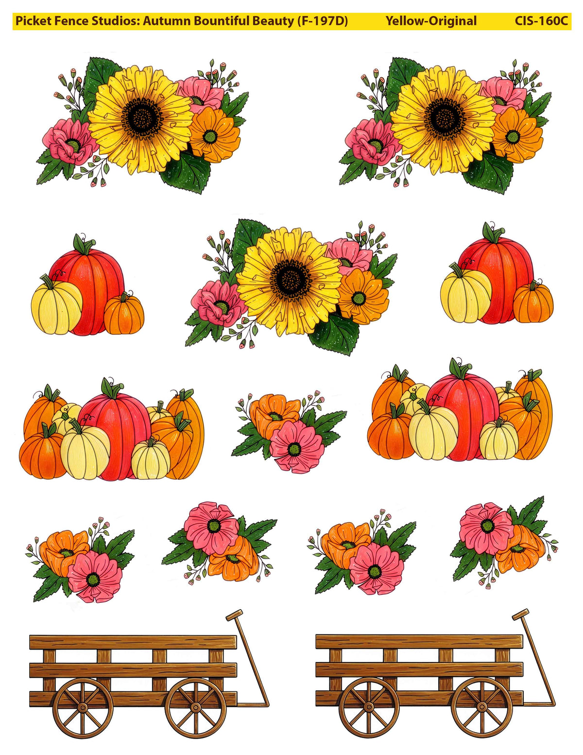 Colored Image Sheet: Autumn Bountiful Beauty (Entire Set)