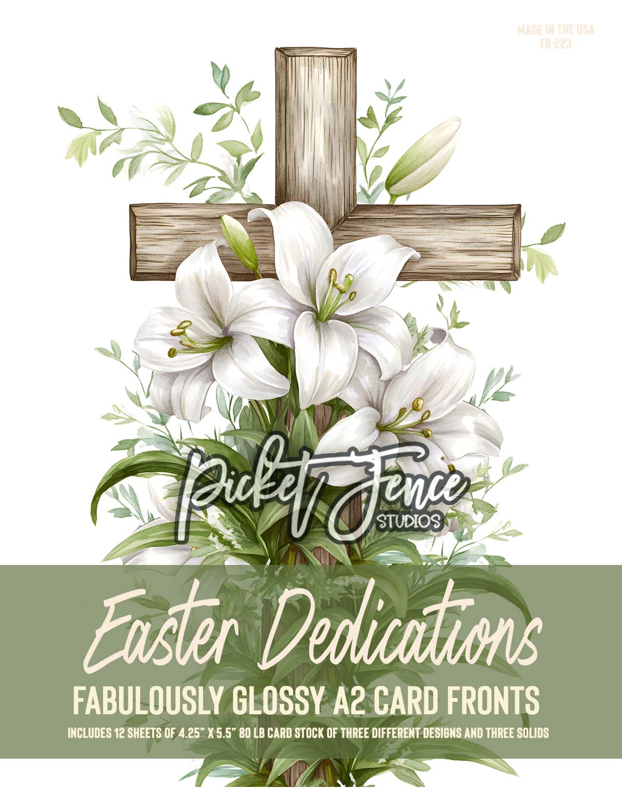 Fabulously A2 Glossy Card Fronts: Easter Dedications