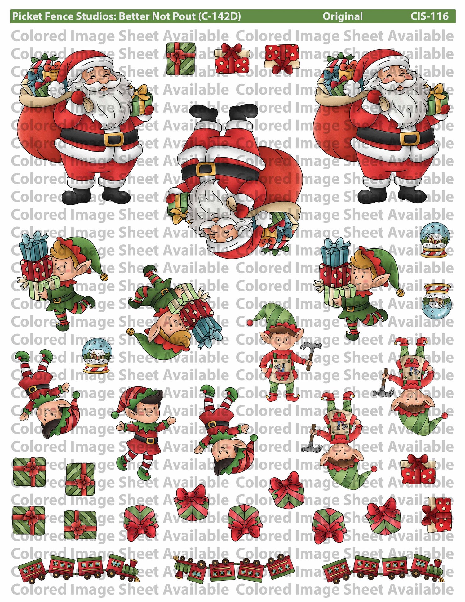 Colored Image Sheet: Better Not Pout (Reversed Orientation)
