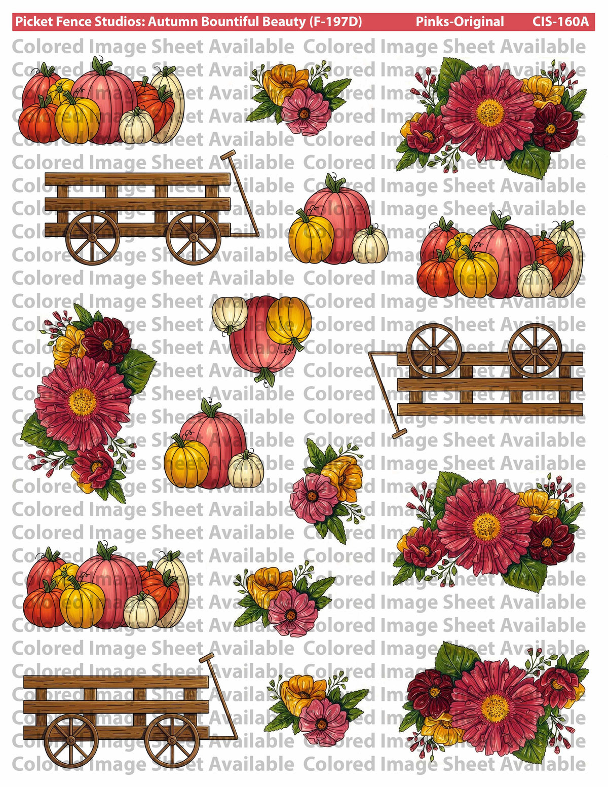 Colored Image Sheet: Autumn Bountiful Beauty (Sentiments)