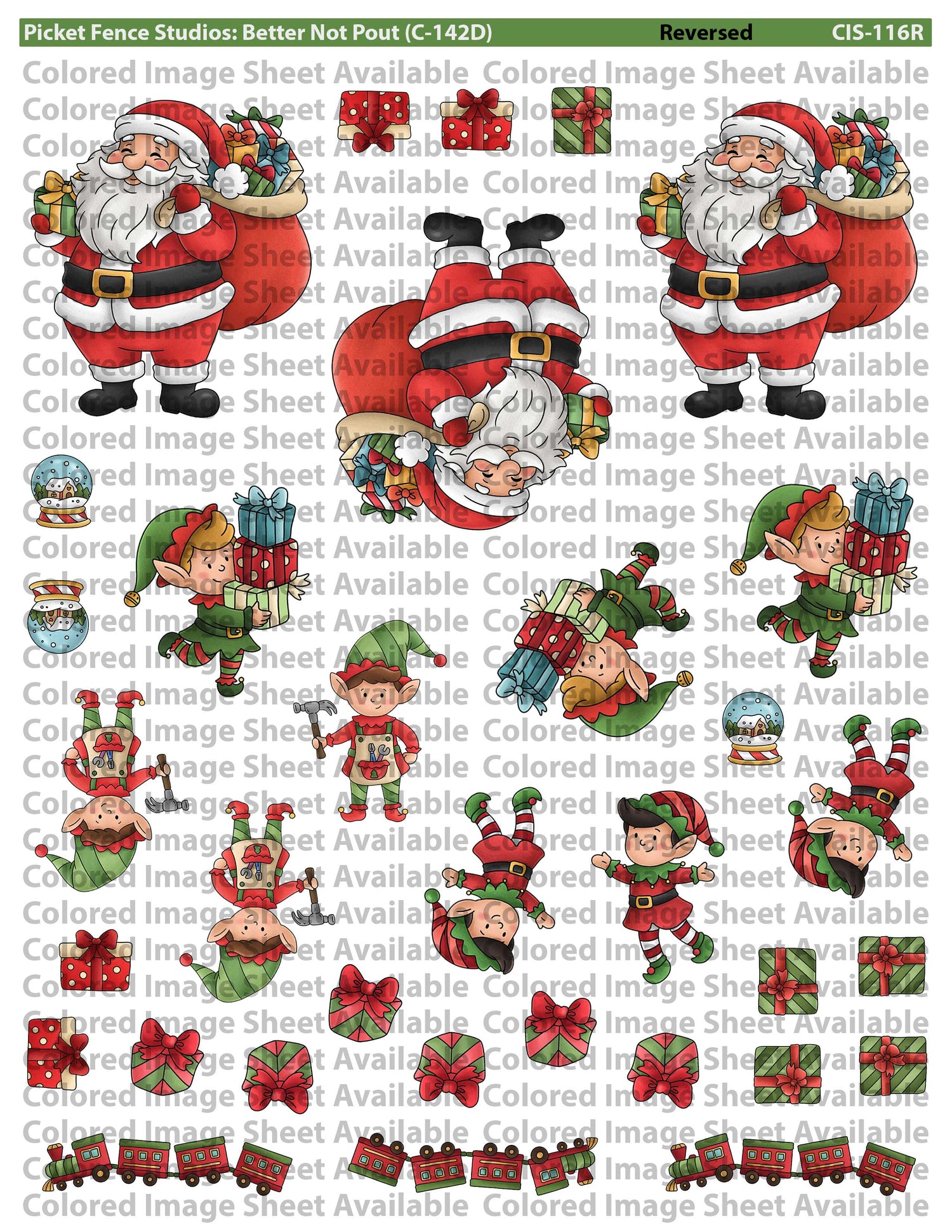 Colored Image Sheet: Better Not Pout (Original Orientation)