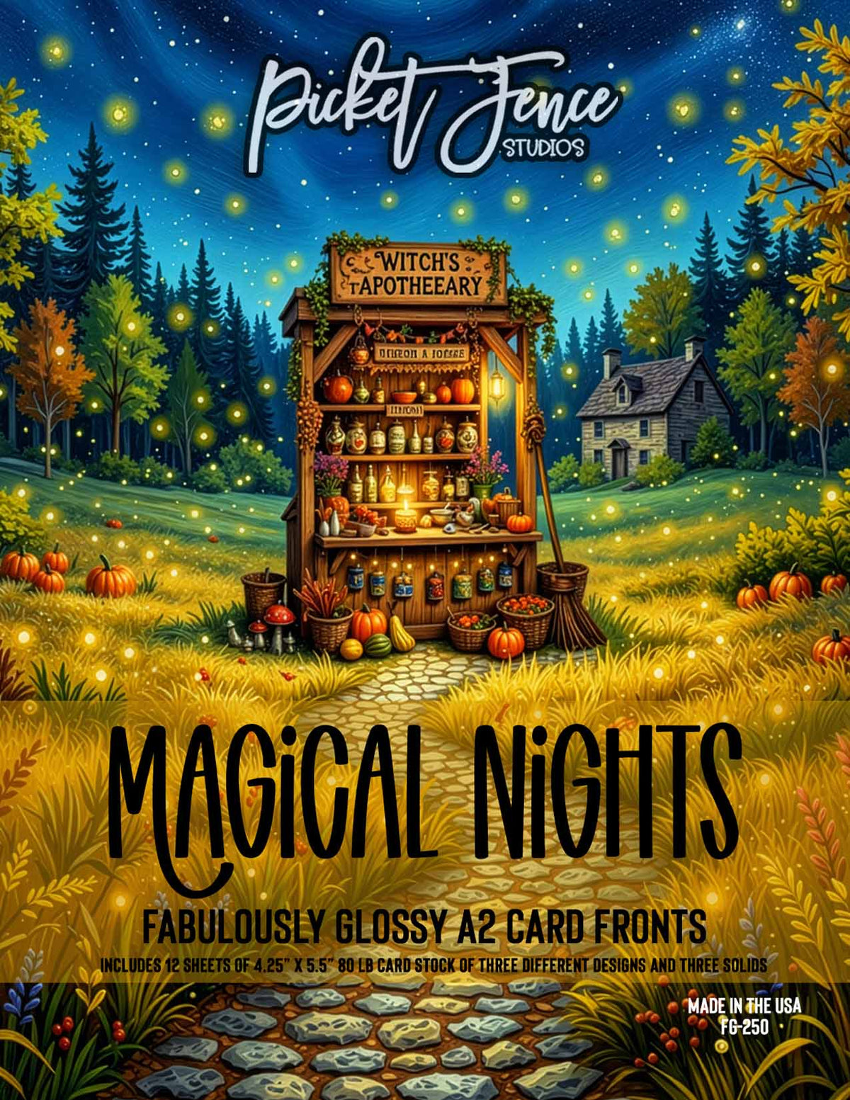 Fabulously Glossy A2 Card Fronts: Magical NIghts