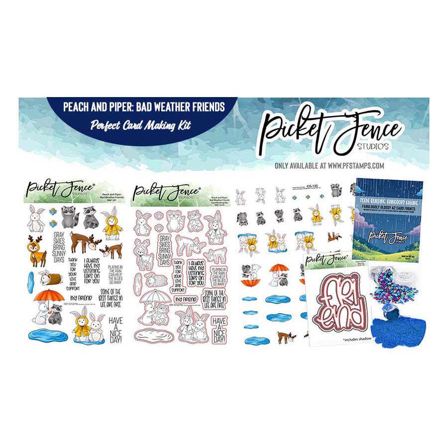 Perfect Card Making Kit: Peach and Piper: Bad Weather Friends -- Take $60 OFF