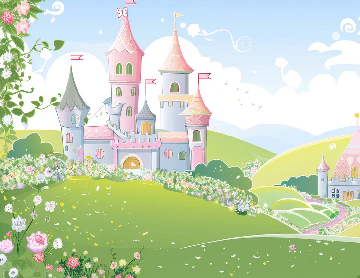 Fabulously A2 Glossy Card Fronts: Scene Building: Princessland