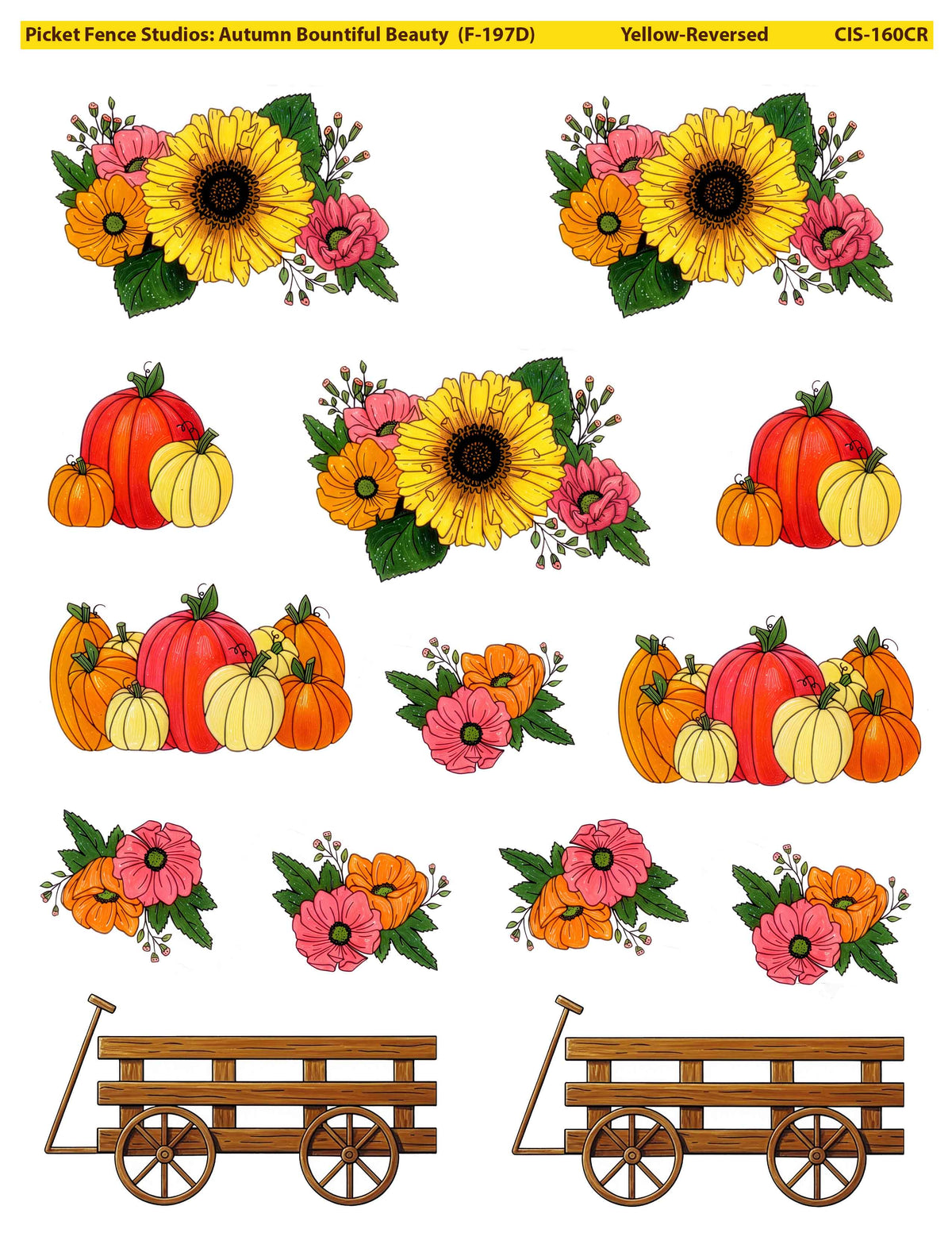 Colored Image Sheet: Autumn Bountiful Beauty (Entire Set)