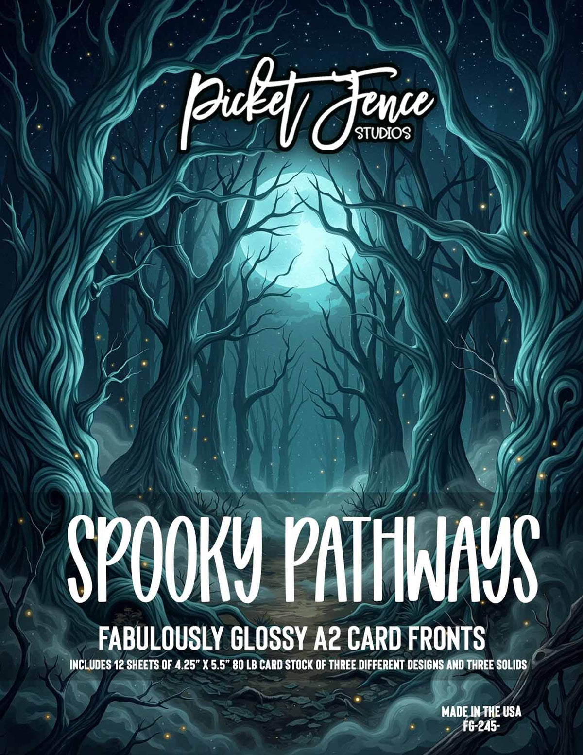 Fabulously Glossy A2 Card Fronts: Spooky Pathways