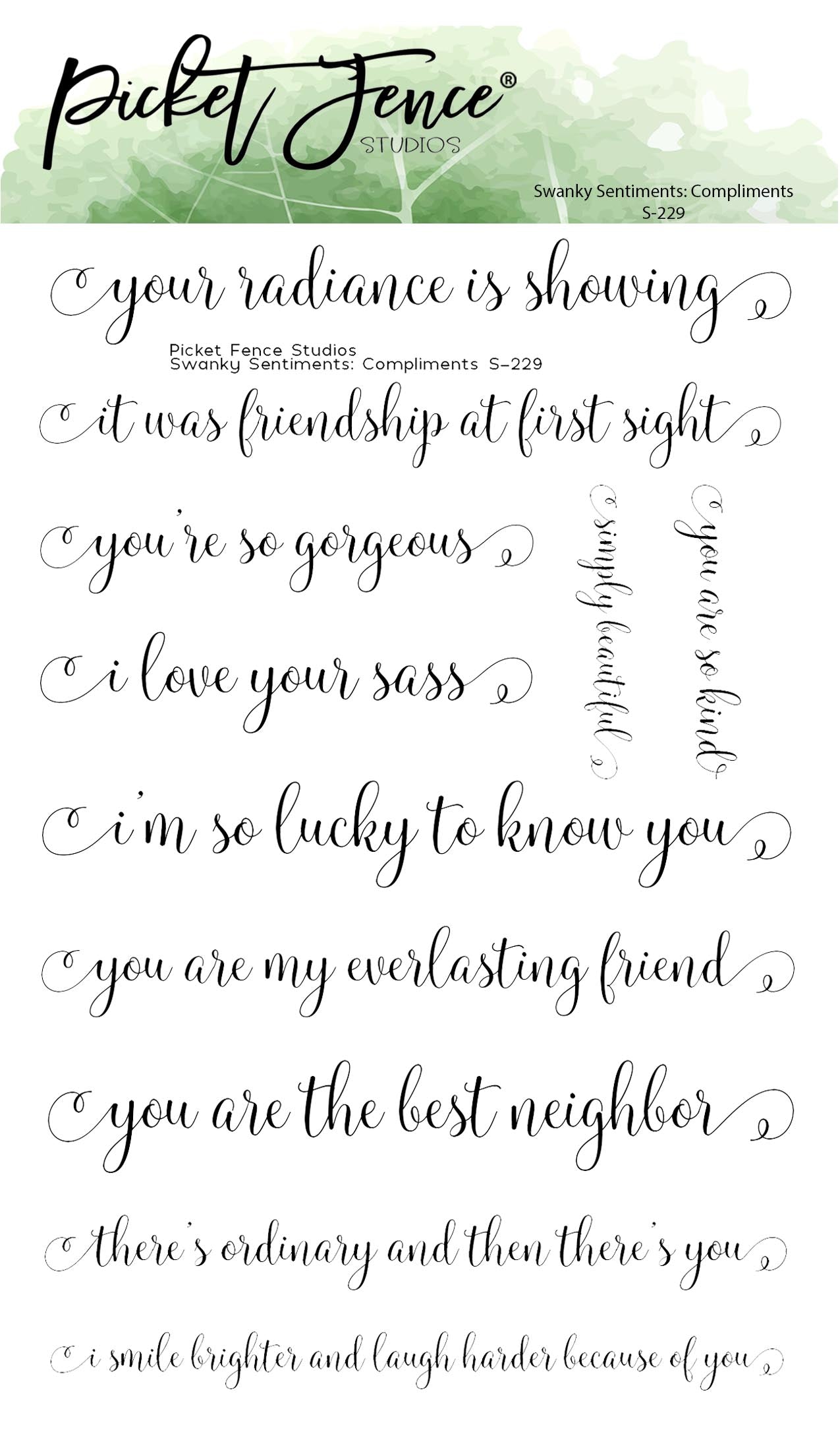 Swanky Sentiments: Compliments