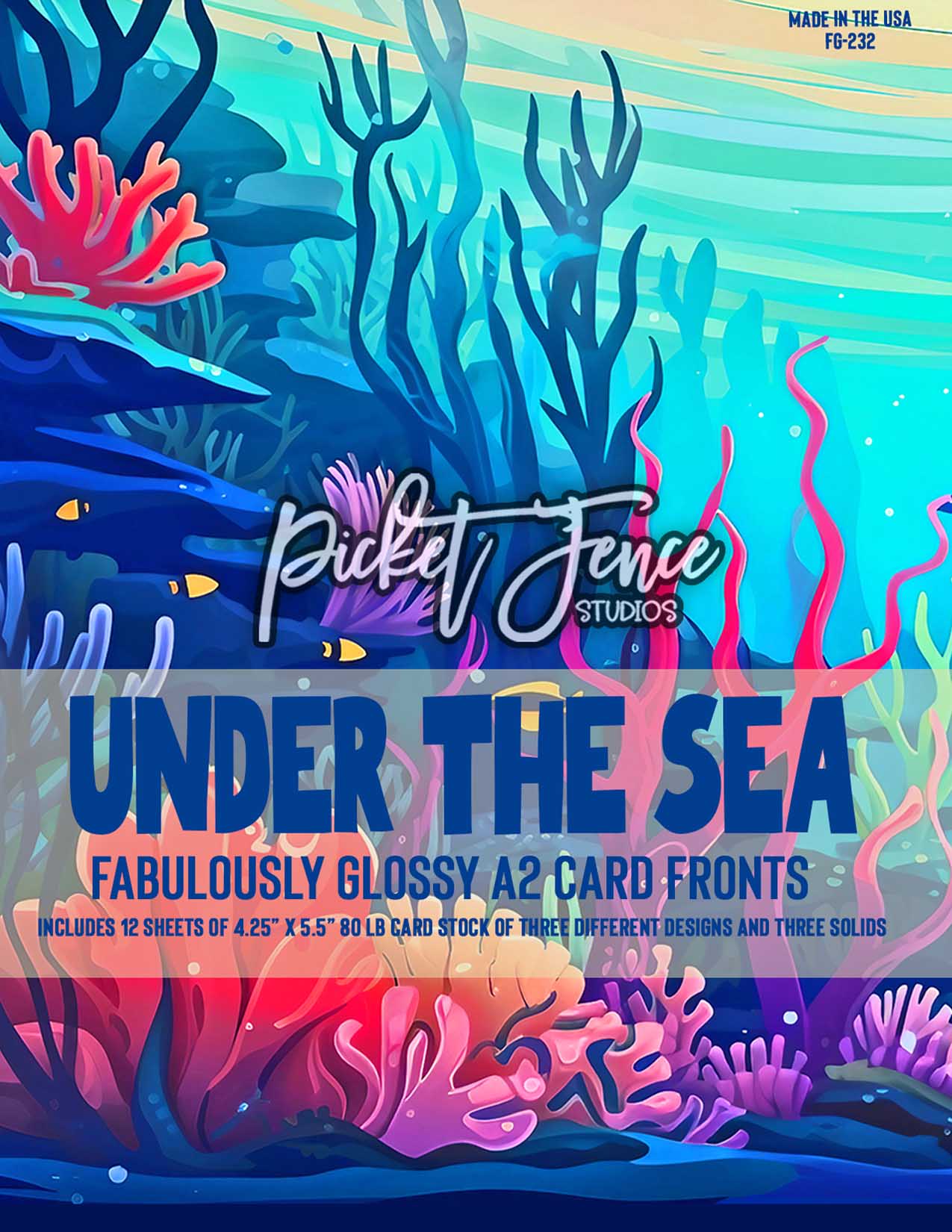 Fabulously A2 Glossy Card Fronts: Scene Building: Catching Ocean Vibes