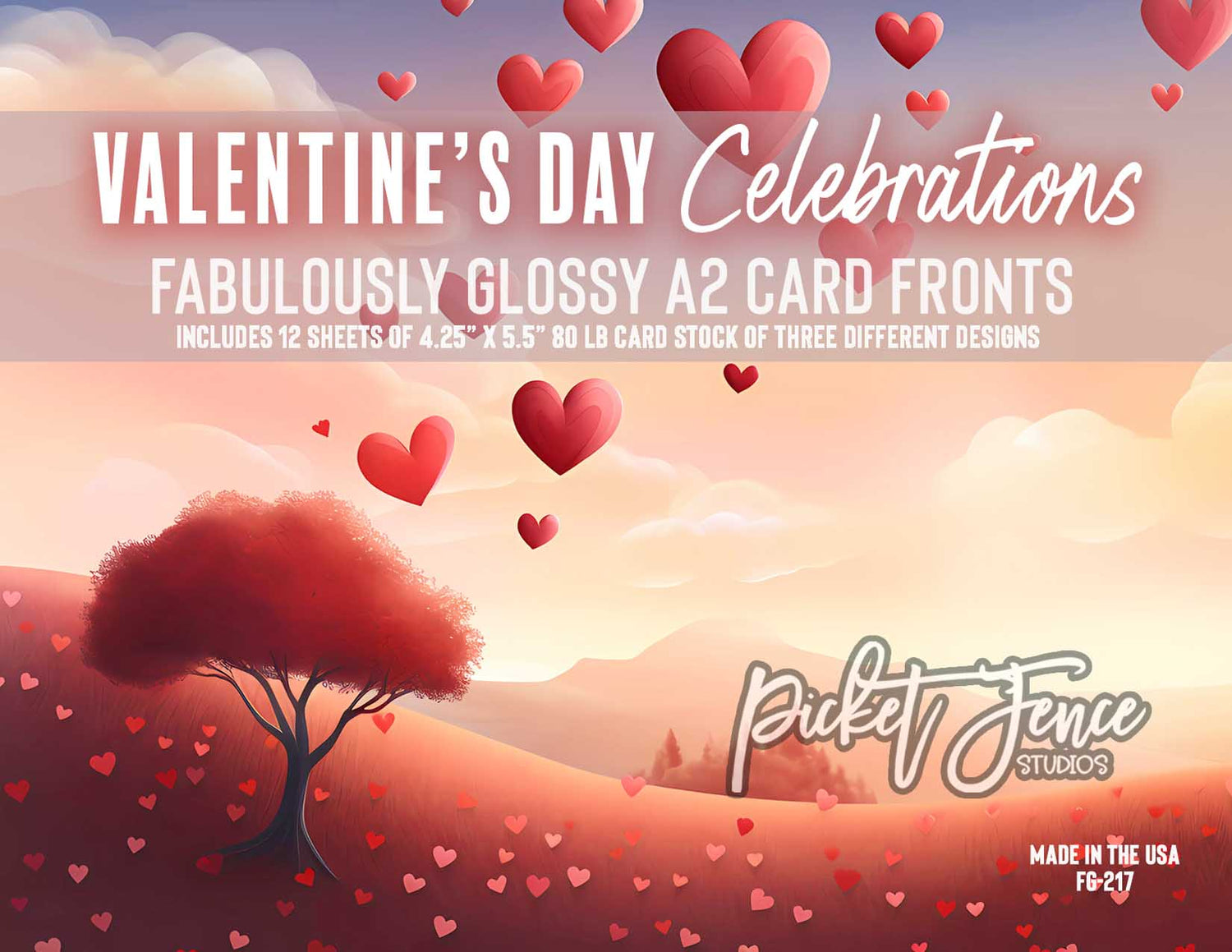 Fabulously A2 Glossy Card Fronts: Valentine's Day Celebrations