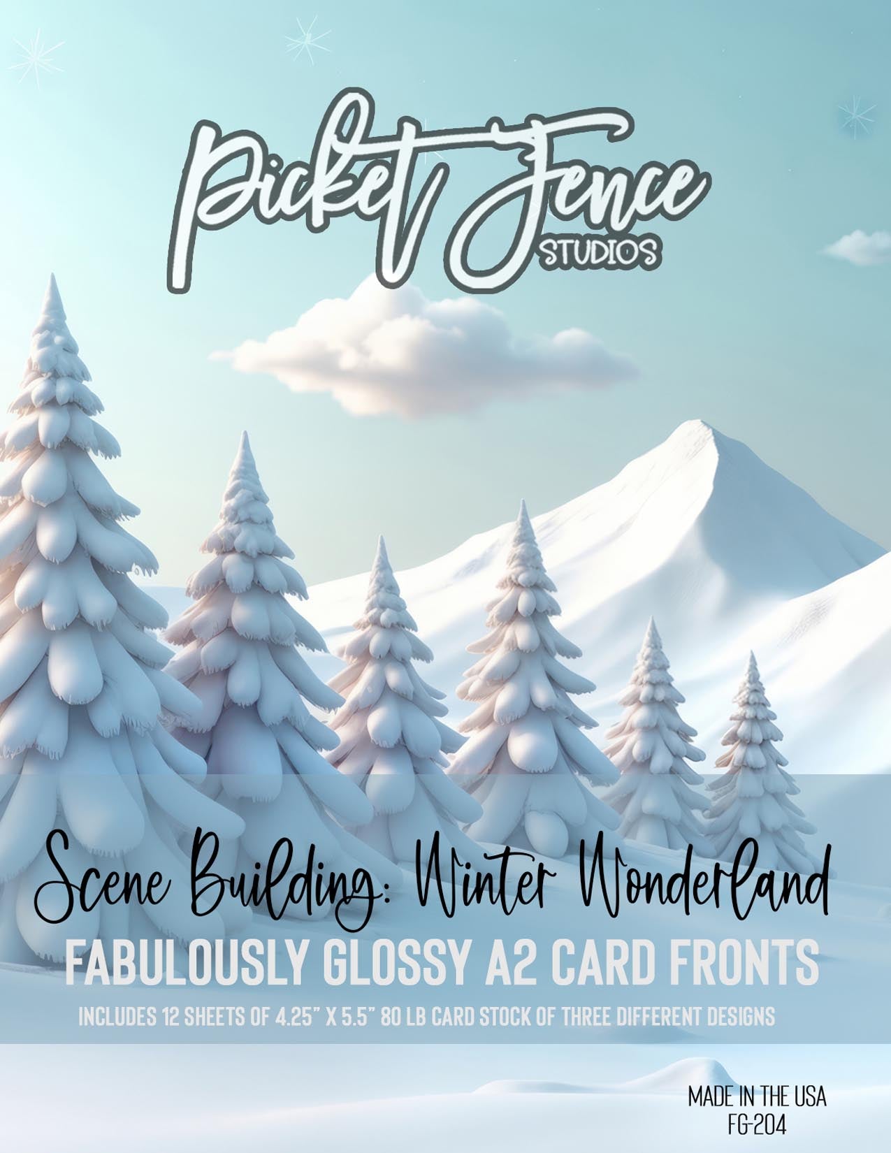 Fabulously Glossy A2 Card Fronts - Scene Building: Winter Wonderland