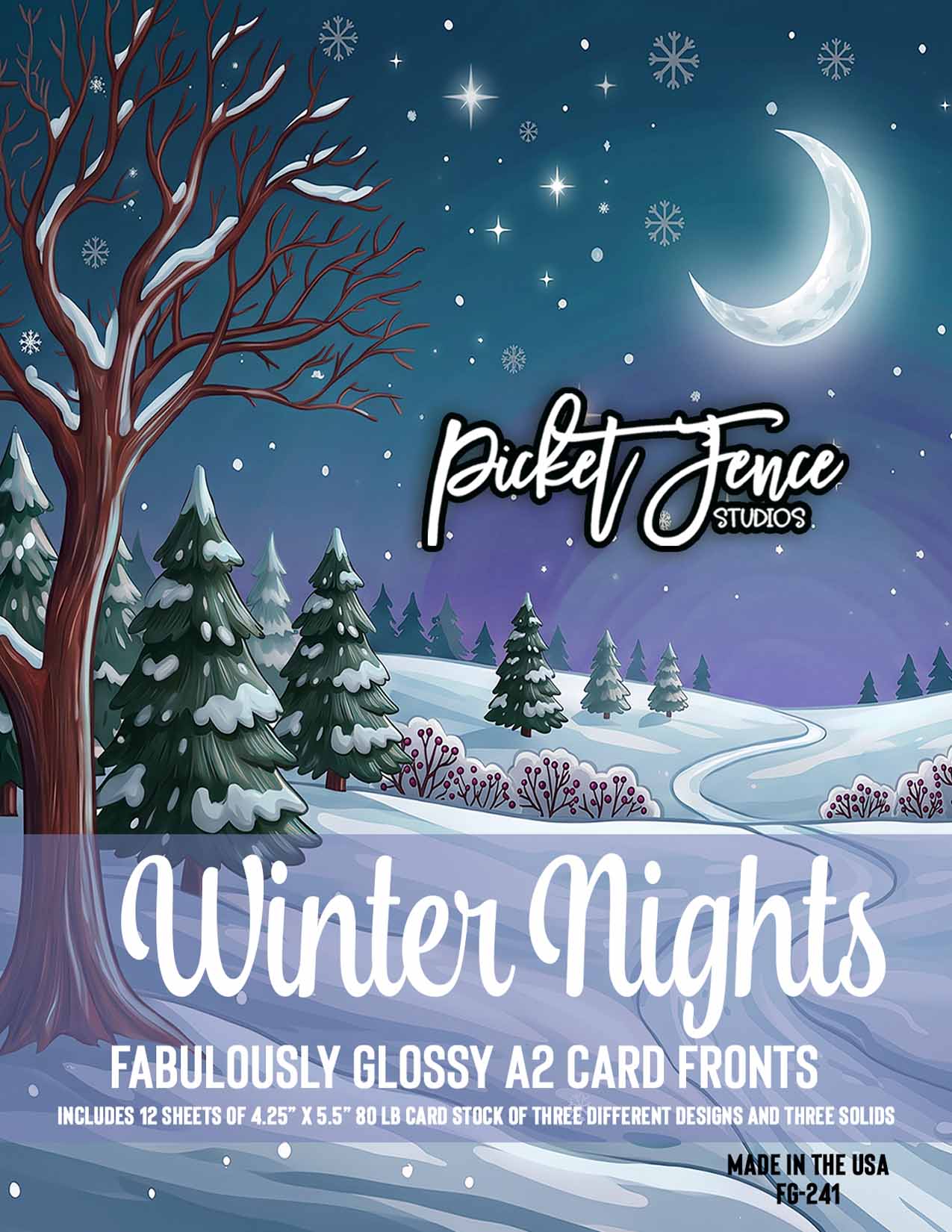 Fabulously Glossy A2 Card Fronts: Winter Nights