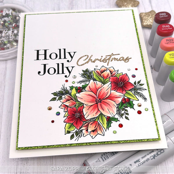 BUY ALL: SEPTEMBER 2024 Winter Blooms Stamp and Die Bundle