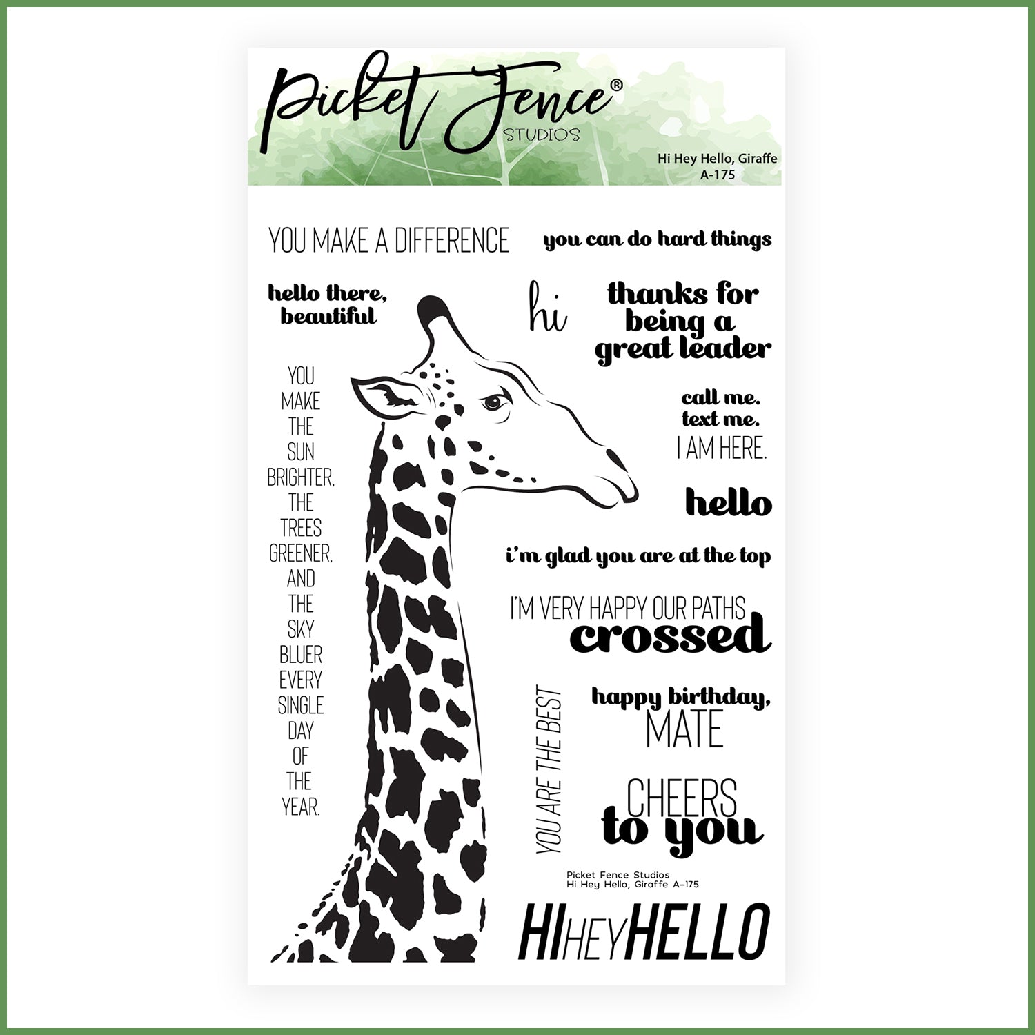 Hi Hey Hello, Giraffe