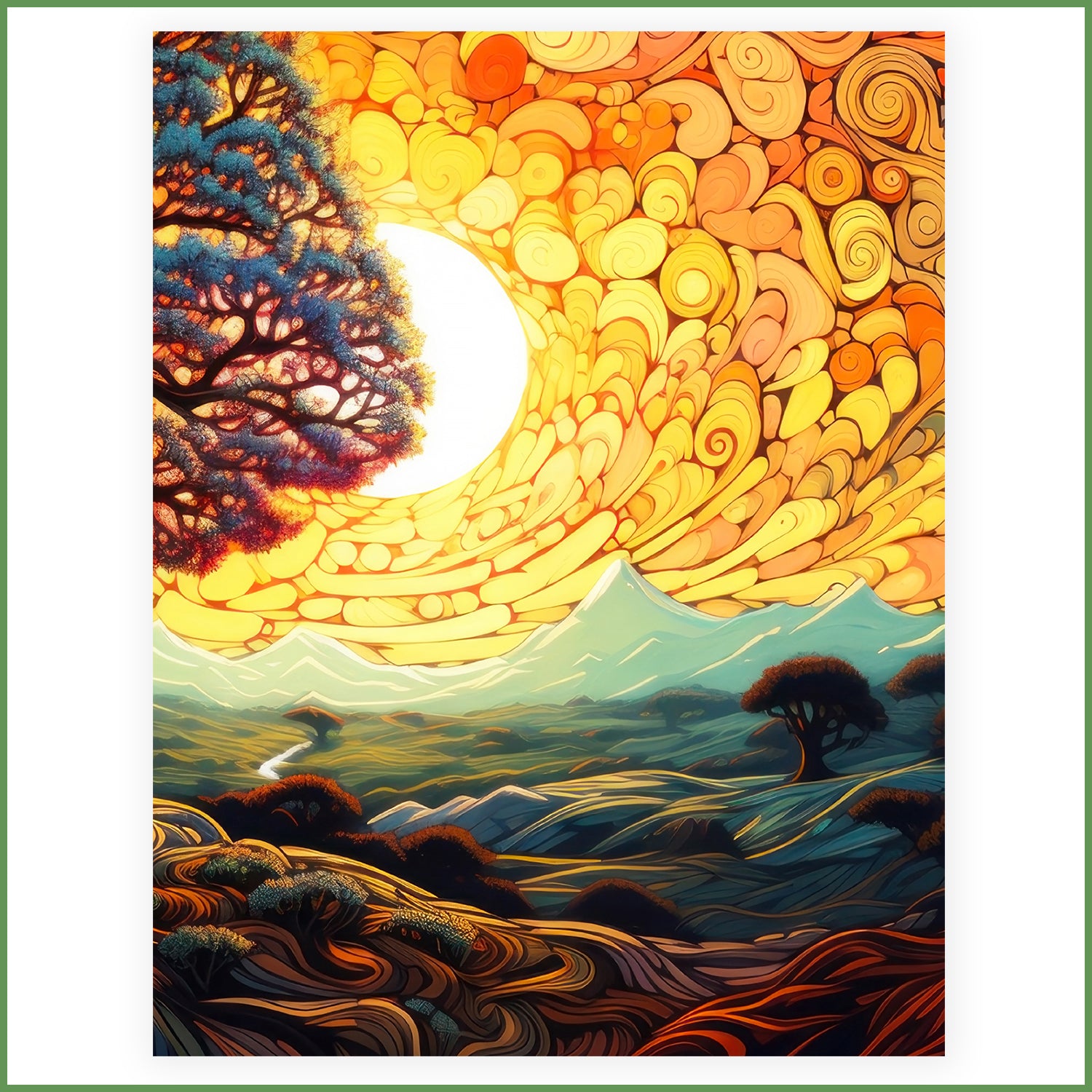 Fabulously Glossy A2 Card Fronts - Where Sun Meets Land