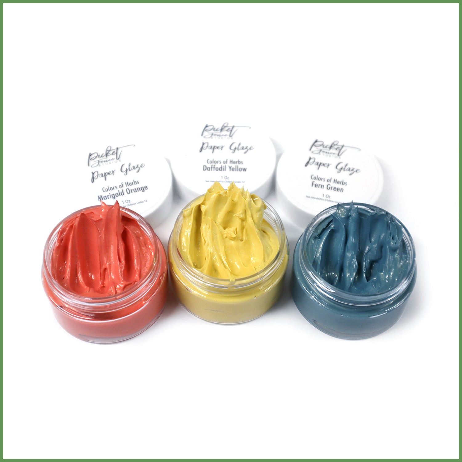 Paper Glaze Colors of Herbs Sampler Set
