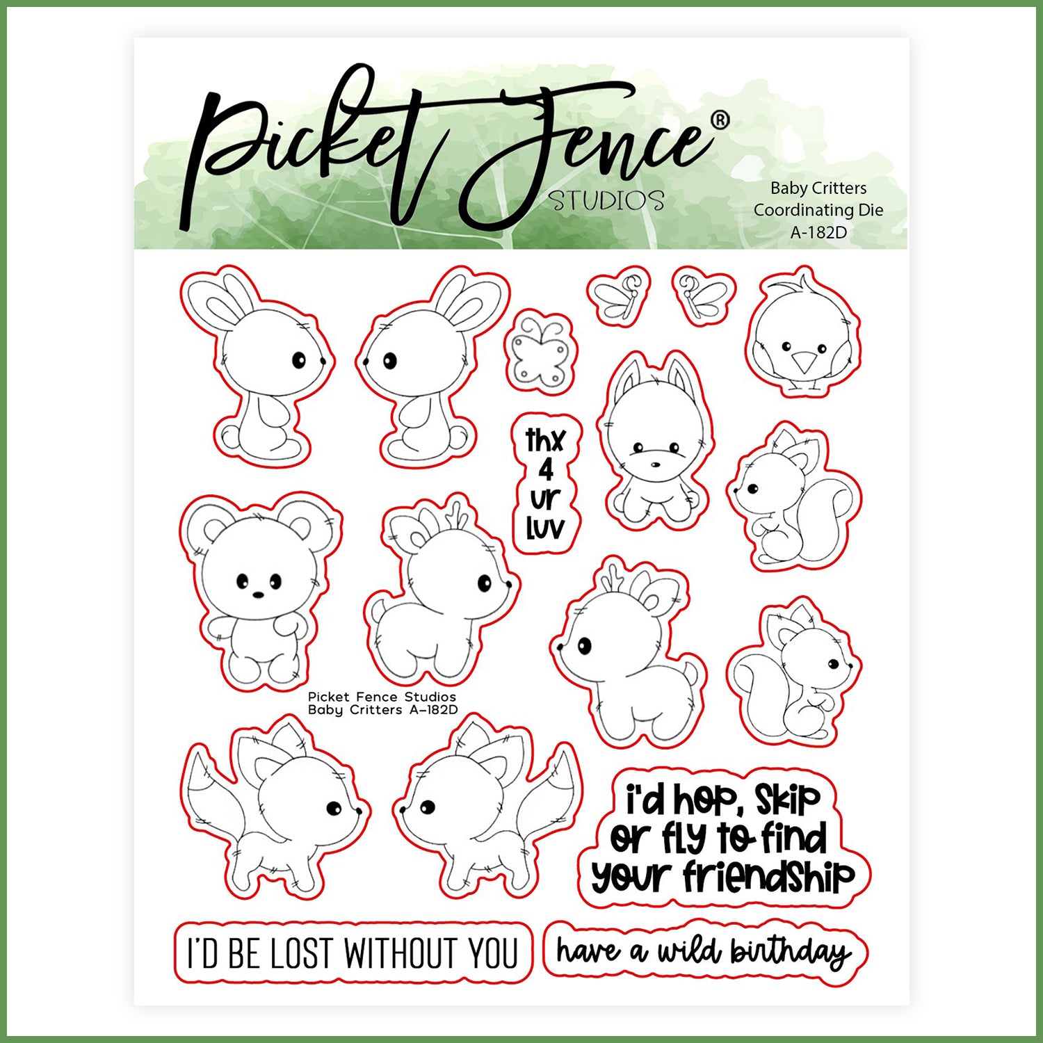 Baby Critters with Coordinating Die Set