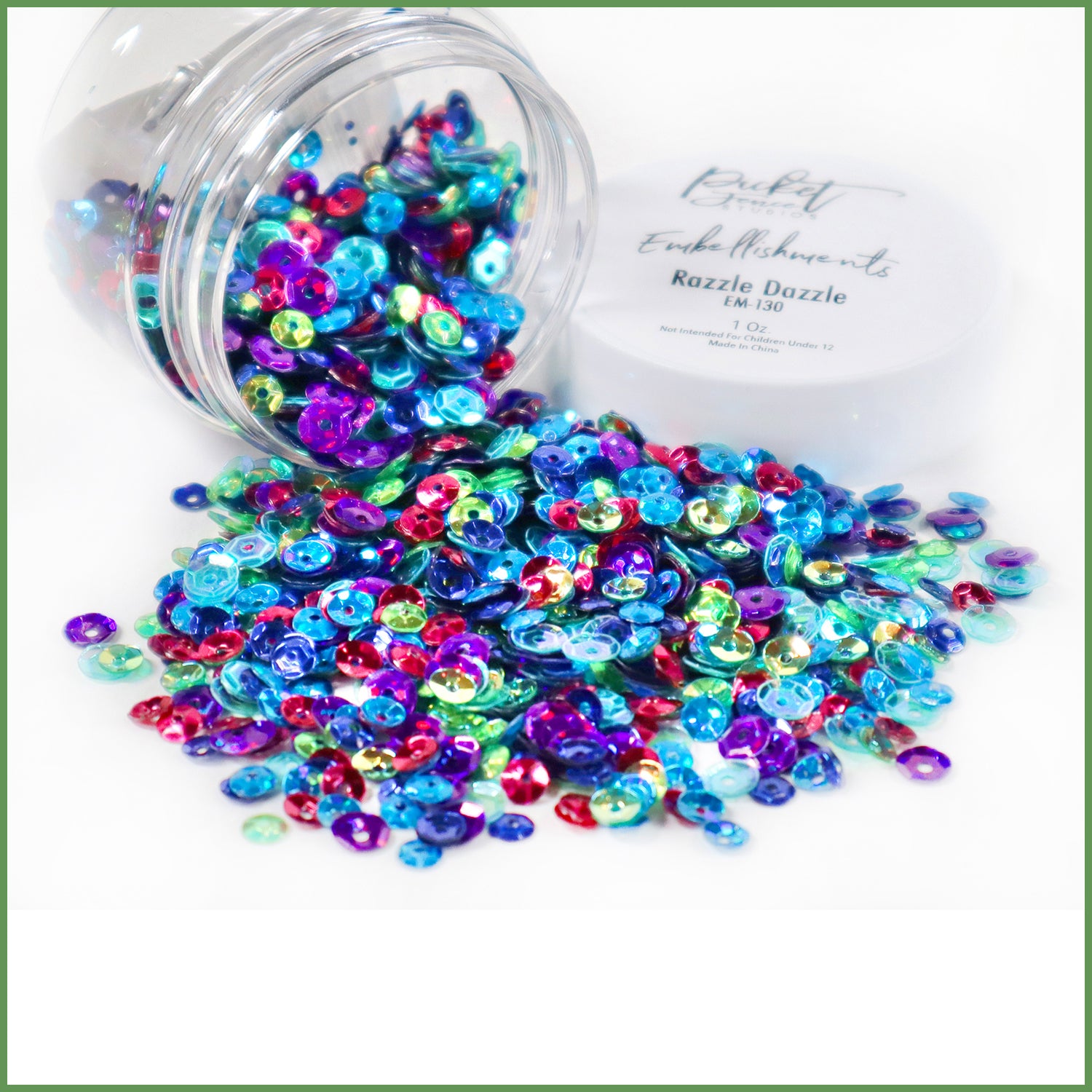 1 oz Embellishment Jar - Razzle Dazzle
