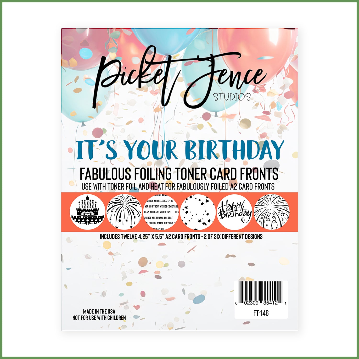 Fabulous Foiling Toner A2 Card Fronts - It's Your Birthday