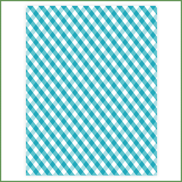 Fabulously Glossy Card Stock - Sweet Gingham