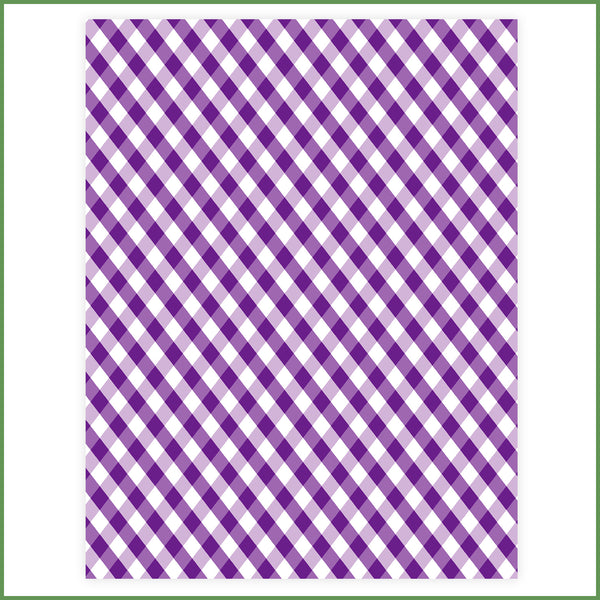 Fabulously Glossy Card Stock - Sweet Gingham