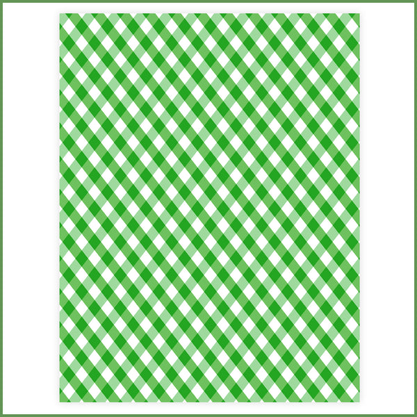 Fabulously Glossy Card Stock - Sweet Gingham