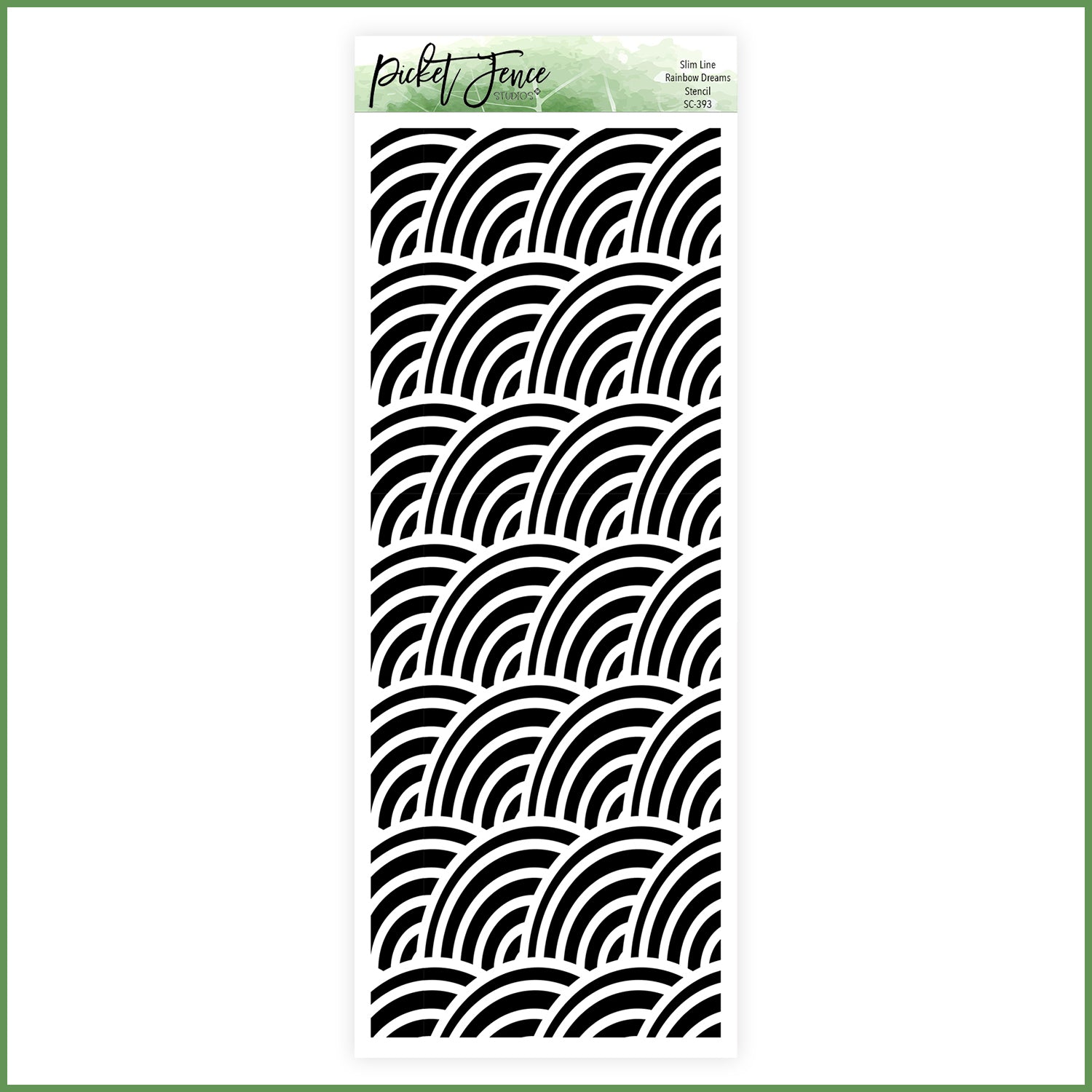 Slim Line Rainbow Dreams Stencil