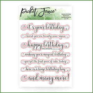 Swanky Sentiments: Birthday Coordinating Die