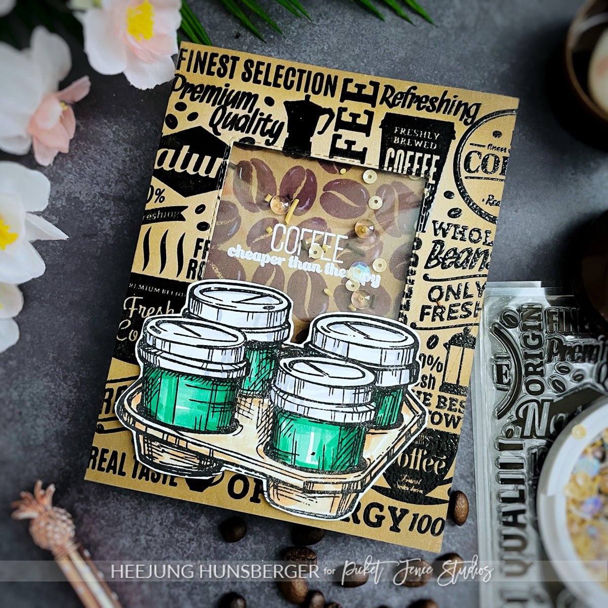 2.0" Connected Squares Shaker Creator Die - Picket Fence Studios