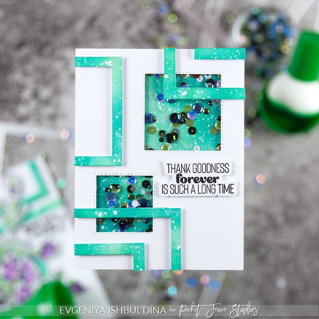 2.0" Connected Squares Shaker Creator Die - Picket Fence Studios