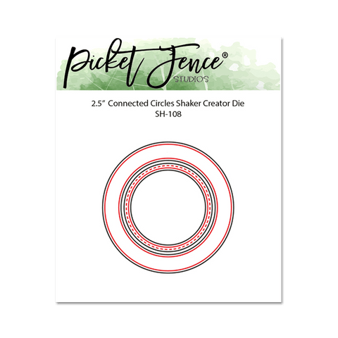 2.5" Connected Circles Shaker Creator Die - Picket Fence Studios