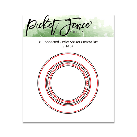 3.0" Connected Circles Shaker Creator Die - Picket Fence Studios