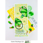 4x10 Slim Line Lily Pads Stencil - Picket Fence Studios