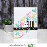 4x10 Slim Line Triangle Peaks Stencil - Picket Fence Studios