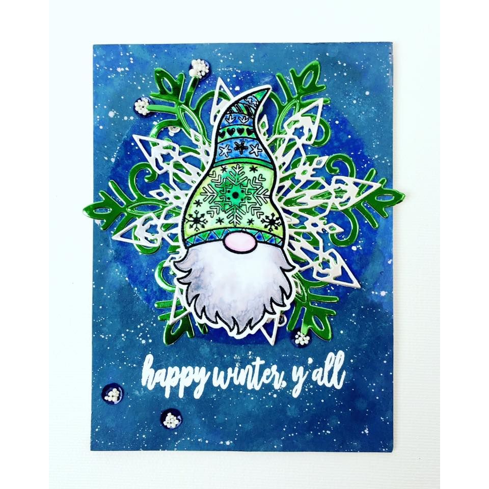 A Gnome Winter Coordinating Die - Picket Fence Studios