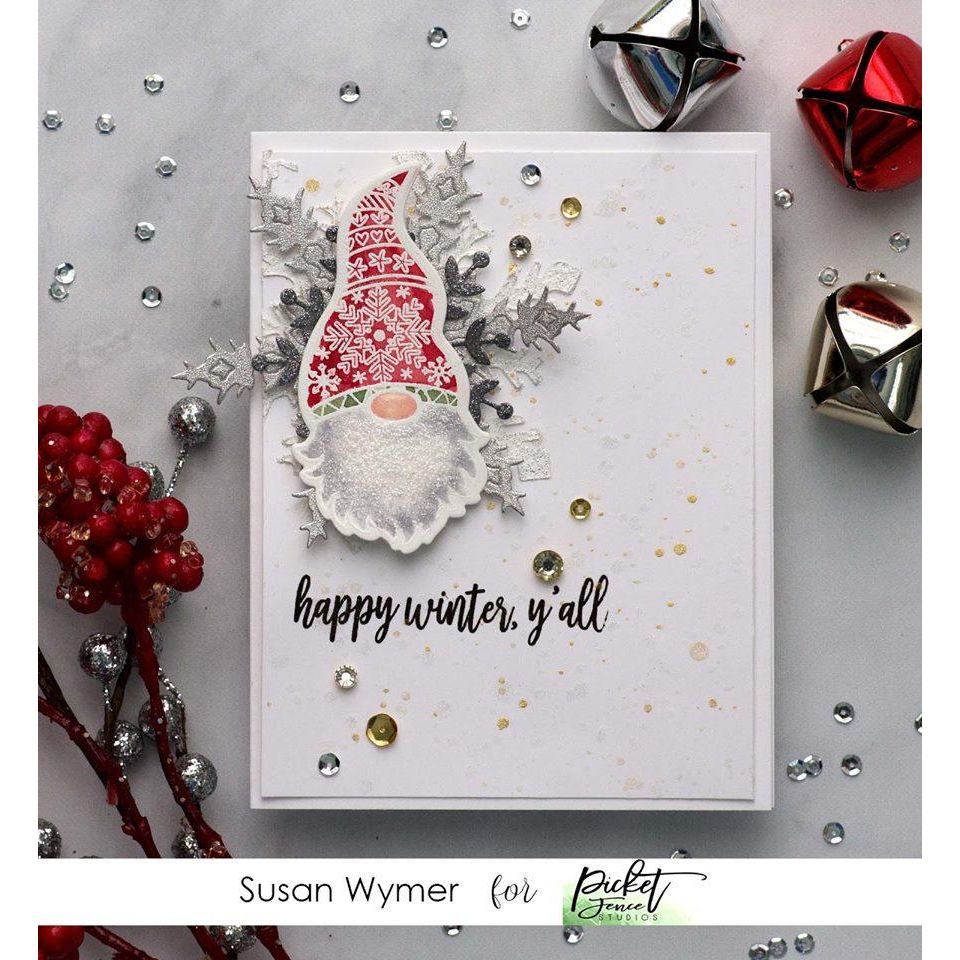 A Gnome Winter Coordinating Die - Picket Fence Studios