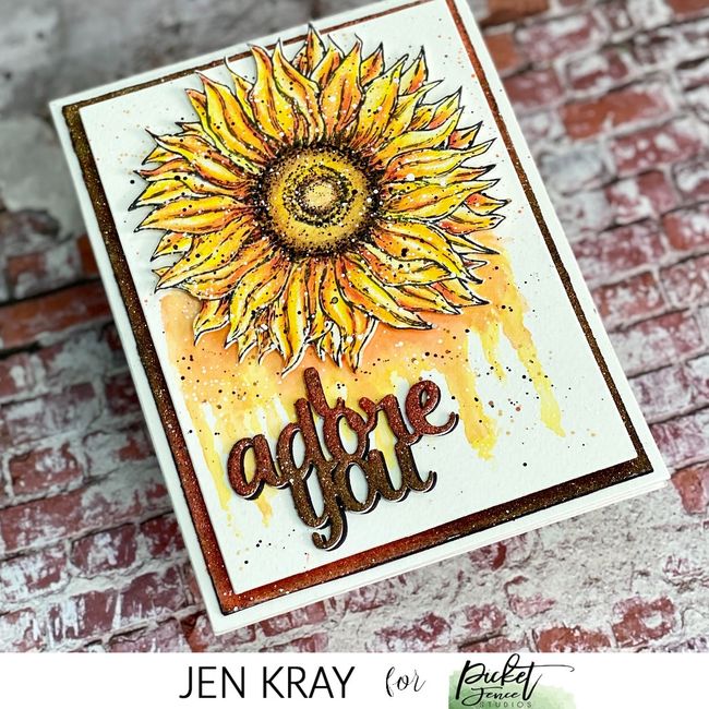 A Sunflower Coordinating Die - Picket Fence Studios