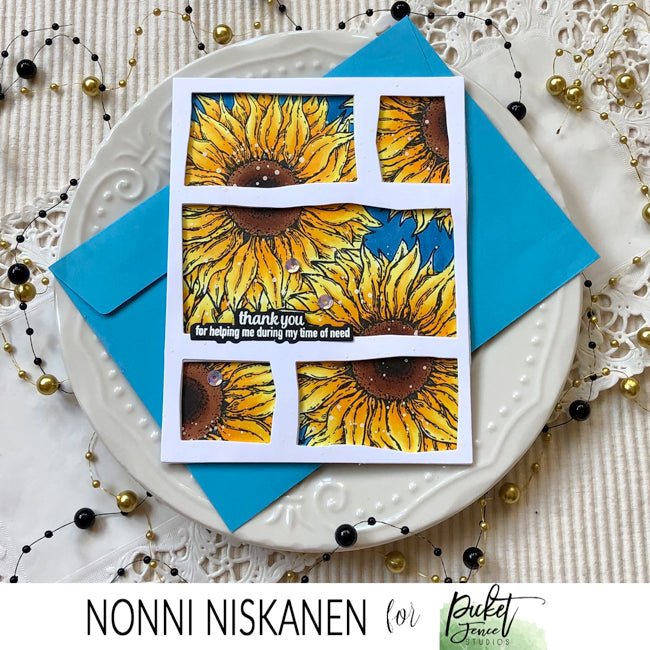 A Sunflower Coordinating Die - Picket Fence Studios